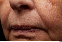 and more Face Mouth Nose Cheek Skin Woman Chubby Wrinkles Studio photo references